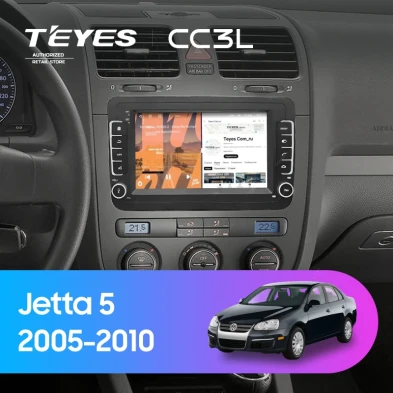 Штатная магнитола Teyes CC3L 4/32 Volkswagen Jetta 5 (2005-2010) (с кнопками) 7"