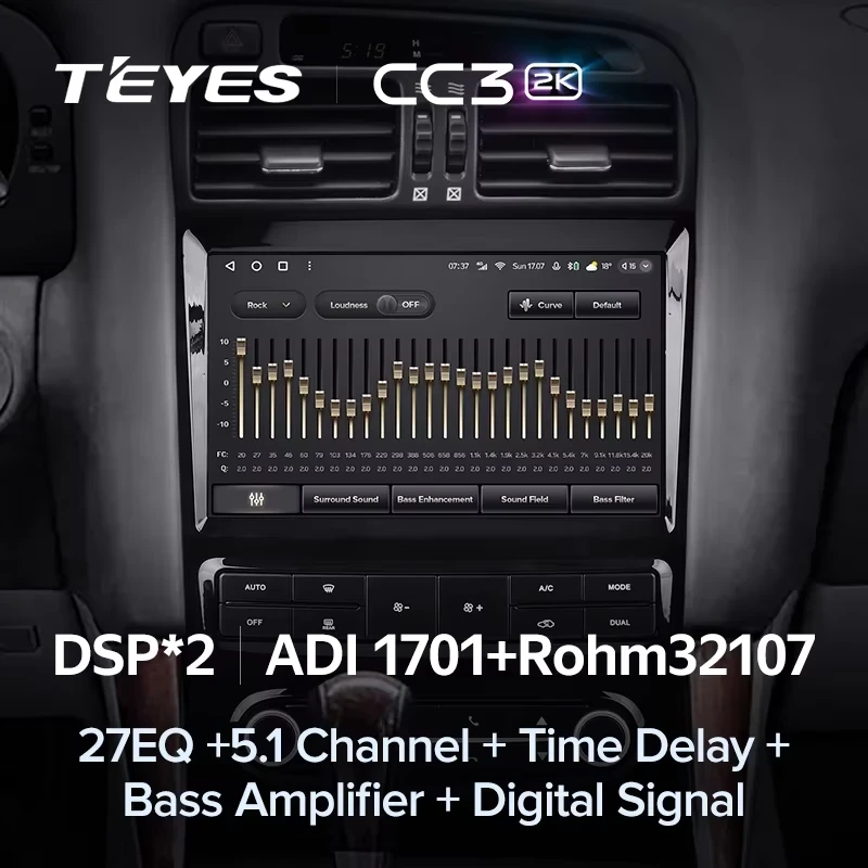 Штатная магнитола Teyes CC3 2K 4/32 Lexus GS300 2 S160 (1997-2004) Тип-B