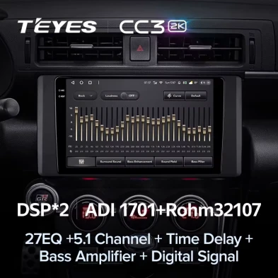 Штатная магнитола Teyes CC3 2K 4/64 Toyota GR 86 ZN8 GT 86 ZN6 (2012-2021)
