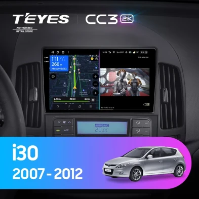 Штатная магнитола Teyes CC3 2K 6/128 Hyundai i30 1 FD (2007-2012) F1
