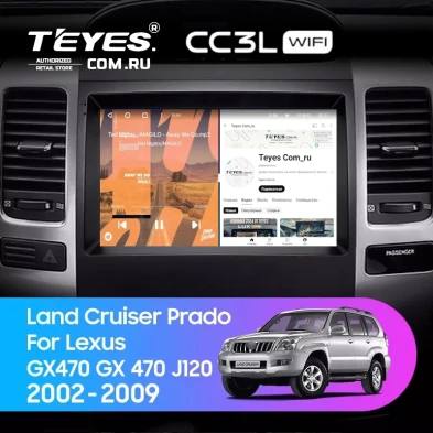Штатная магнитола Teyes CC3L WiFi 2/32 Lexus GX470 GX 470 J120 (2002-2009)