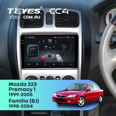 Штатная магнитола Teyes CC4 8/128 Mazda Premacy 1 (1999-2005) F2