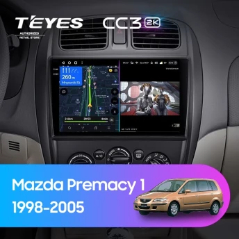 Штатная магнитола Teyes CC3 2K 4/64 Mazda Premacy 1 (1999-2005)