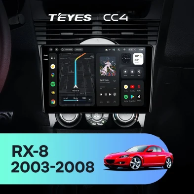 Штатная магнитола Teyes CC4 8/128 Mazda RX-8 SE (2003-2008)