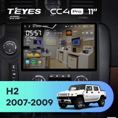 Штатная магнитола Teyes CC4 Pro 8/128 Hummer H2 E85 (2007-2009) F2 (11")