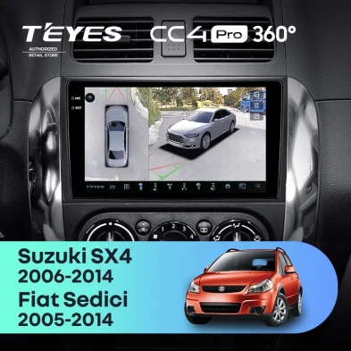 Штатная магнитола Teyes CC4 Pro 360 8/128 Suzuki SX4 1 (2006-2014)