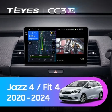 Штатная магнитола Teyes CC3 2K 4/64 Honda Jazz 4 (2020-2024) Тип-B Правый руль