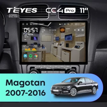 Штатная магнитола Teyes CC4 Pro 12/256 Volkswagen Magotan (2007-2016) (11")