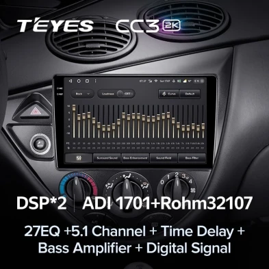 Штатная магнитола Teyes CC3 2K 4/32 Ford Focus 1 (1998-2005)