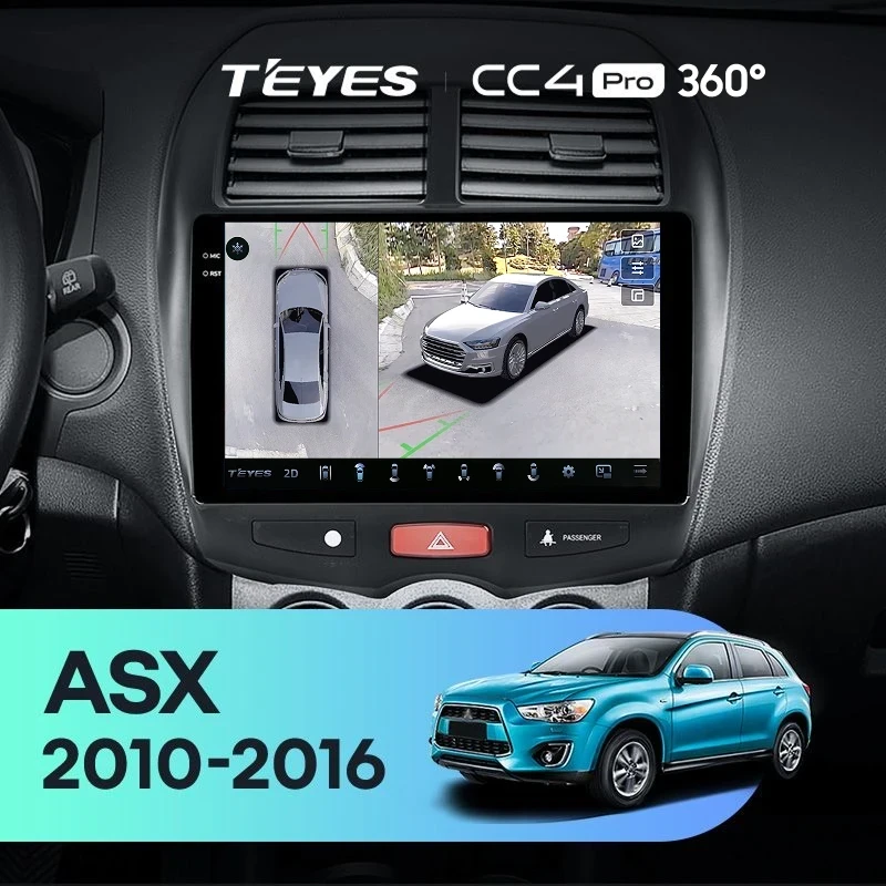 Штатная магнитола Teyes CC4 Pro 360 8/128 Mitsubishi ASX 1 (2010-2016) Тип-B