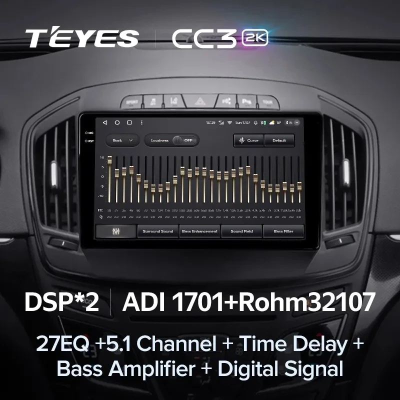 Штатная магнитола Teyes CC3 2K 360 6/128 Opel Insignia (2013-2017) Тип-B