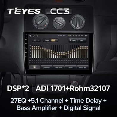 Штатная магнитола Teyes CC3 4/32 Volkswagen Caddy 2K (2004-2010)