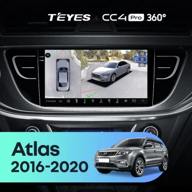 Штатная магнитола Teyes CC4 Pro 360 12/256 Geely Atlas NL-3 (2016-2020)