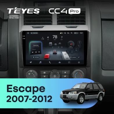 Штатная магнитола Teyes CC4 Pro 12/256 Ford Escape (2007-2012) F2