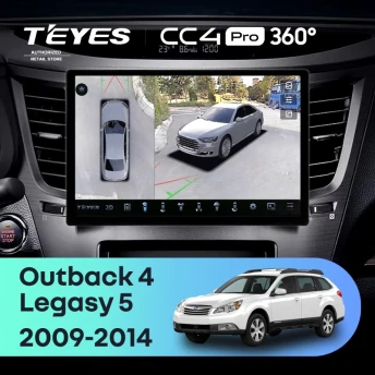 Штатная магнитола Teyes CC4 Pro 360 12/256 Subaru Outback 4 (2009-2014) (11")