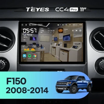 Штатная магнитола Teyes CC4 Pro 12/256 Ford F150 P415 Raptor (2008-2014) F2 (11")