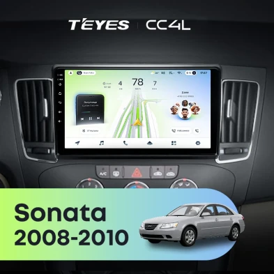 Штатная магнитола Teyes CC4L 6/64 Hyundai Sonata NF (2008-2010) F1