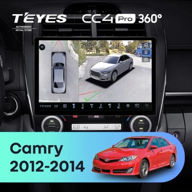 Штатная магнитола Teyes CC4 Pro 360 8/128 Toyota Camry 7 XV 50 55 (2012-2014) Америка (11")