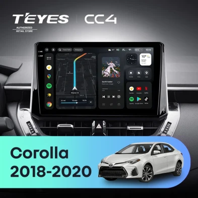 Штатная магнитола Teyes CC4 8/128 Toyota Corolla 12 (2018-2020) Тип-B