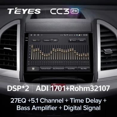 Штатная магнитола Teyes CC3 2K 360 6/128 JAC Refine S3 (2016-2019)