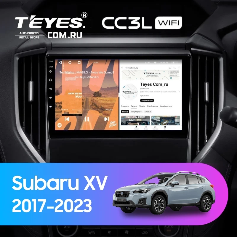 Штатная магнитола Teyes CC3L WiFi 2/32 Subaru XV (2017-2023)