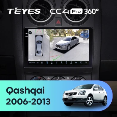 Штатная магнитола Teyes CC4 Pro 360 12/256 Nissan Qashqai 1 J10 (2006-2013) F2