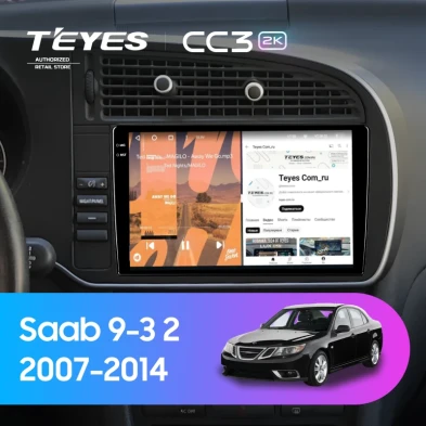 Штатная магнитола Teyes CC3 2K 4/64 Saab 9-3 2 (2007-2014)
