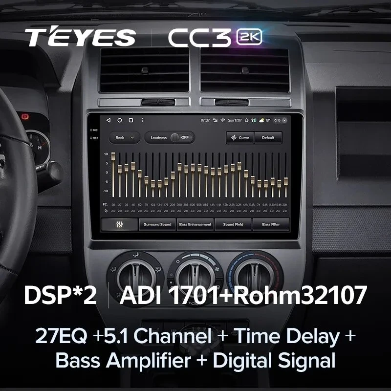 Штатная магнитола Teyes CC3 2K 6/128 Jeep Compass 1 MK (2006-2010)