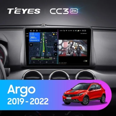Штатная магнитола Teyes CC3 2K 360 6/128 Fiat Argo (2019-2022)