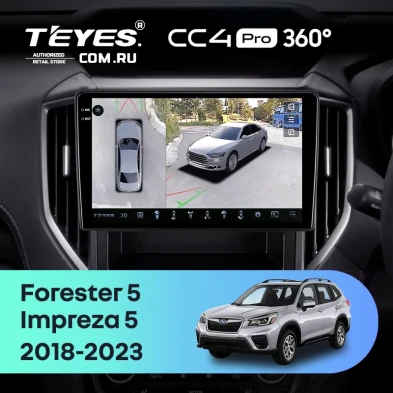 Штатная магнитола Teyes CC4 Pro 360 8/128 Subaru Forester 5 (2018-2023)