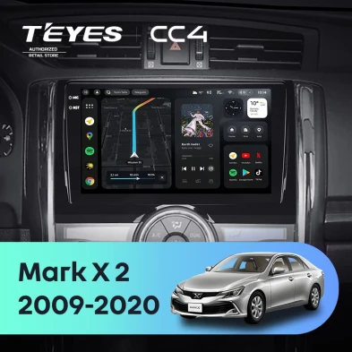 Штатная магнитола Teyes CC4 6/64 Toyota Mark X 2 X130 (2009-2020)