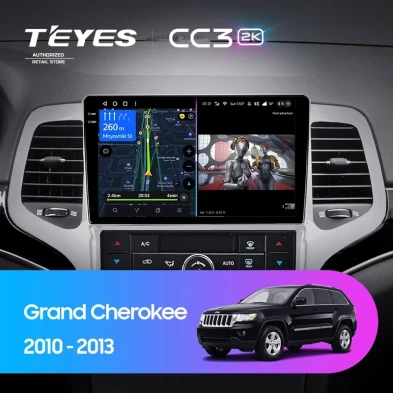 Штатная магнитола Teyes CC3 2K 6/128 Jeep Grand Cherokee WK2 (2010-2013)