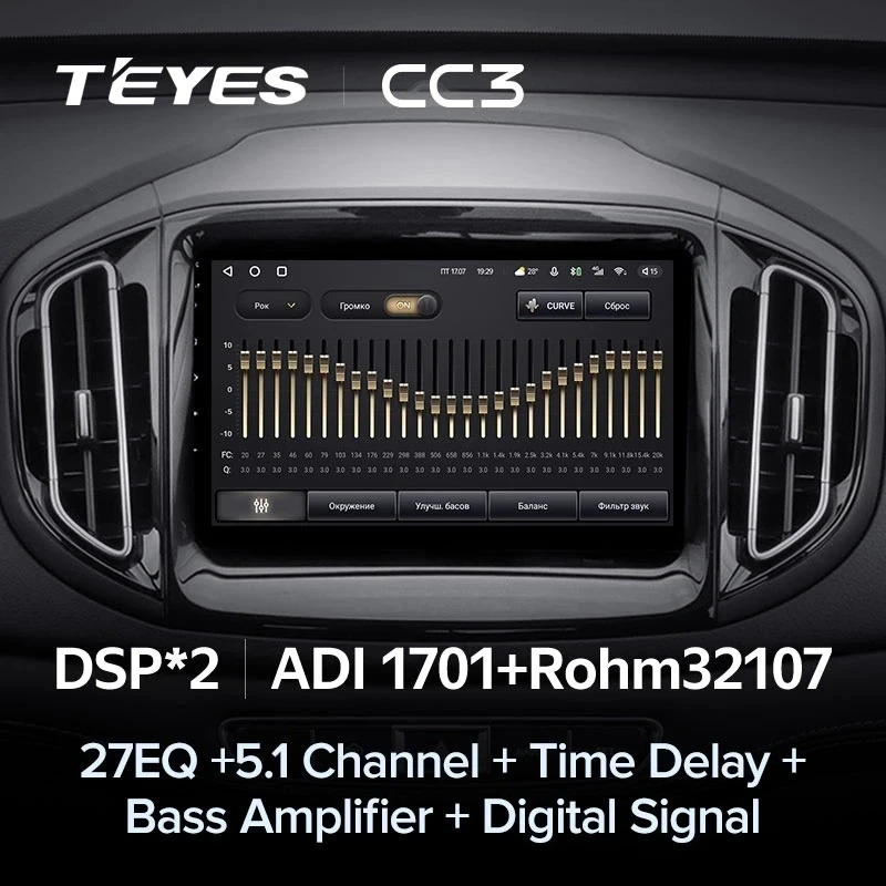 Штатная магнитола Teyes CC3 4/32 Chery Tiggo 7 (2016-2020) F1