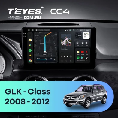 Штатная магнитола Teyes CC4 8/128 Mercedes-Benz GLK-Class X204 (NTG 4.0) (2008-2012)