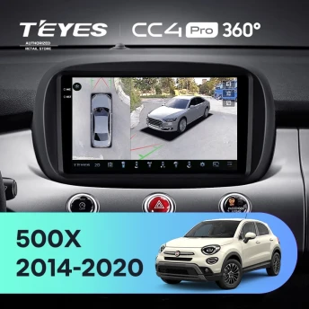 Штатная магнитола Teyes CC4 Pro 360 12/256 Fiat 500X (2014-2020)