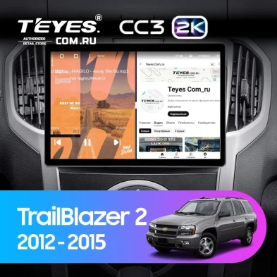 Штатная магнитола Teyes CC3 2K 4/32 Chevrolet TrailBlazer 2 (2012-2015) (13")