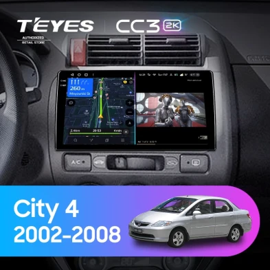 Штатная магнитола Teyes CC3 2K 4/32 Honda City 4 (2002-2008)
