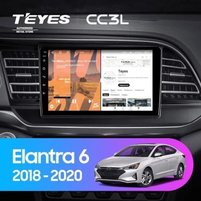 Штатная магнитола Teyes CC3L 4/32 Hyundai Elantra 6 (2018-2020) Тип-B