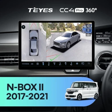 Штатная магнитола Teyes CC4 Pro 360 12/256 Honda N-WGN 2 (2019-2022) Правый руль (13")