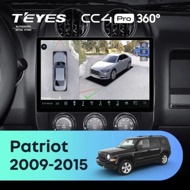 Штатная магнитола Teyes CC4 Pro 360 8/128 Jeep Patriot (2009-2015) (11")
