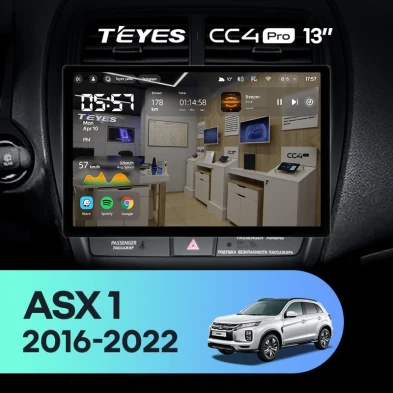 Штатная магнитола Teyes CC4 Pro 12/256 Mitsubishi ASX (2016-2026) Тип-B (13")