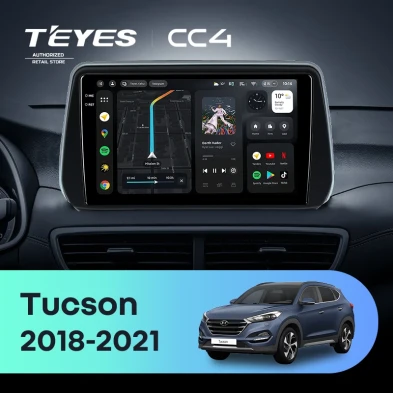 Штатная магнитола Teyes CC4 8/128 Hyundai Tucson (2018-2021)