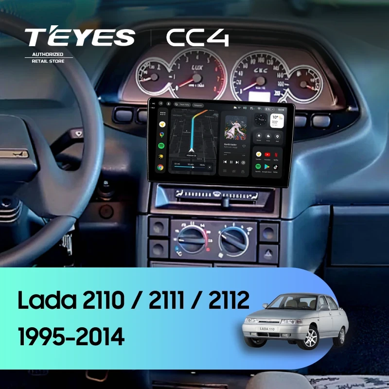 Штатная магнитола Teyes CC4 8/128 Lada 2112 (1995-2014)