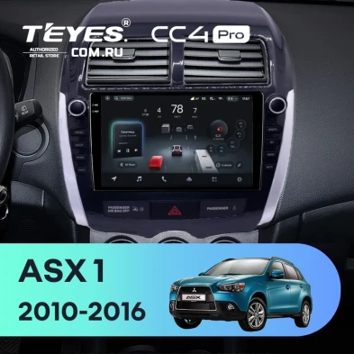 Штатная магнитола Teyes CC4 Pro 8/128 Mitsubishi ASX 1 (2010-2016) Тип-A (9")