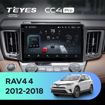 Штатная магнитола Teyes CC4 Pro 12/256 Toyota RAV4 (2012-2018)