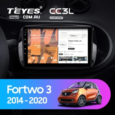 Штатная магнитола Teyes CC3L 4/64 Mercedes-Benz Smart Fortwo 3 C453 A453 W453 (2014-2020)
