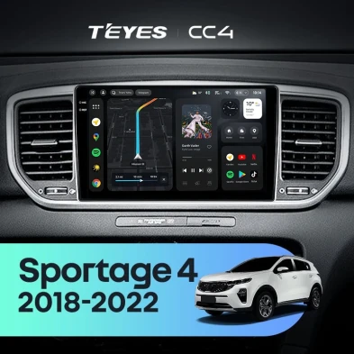 Штатная магнитола Teyes CC4 6/64 Kia Sportage 4 QL (2018-2022) Тип-B