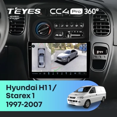 Штатная магнитола Teyes CC4 Pro 360 12/256 Hyundai Starex 1 (1997-2007)