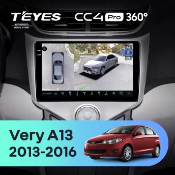 Штатная магнитола Teyes CC4 Pro 360 12/256 Chery Very A13 (2013-2016) F1