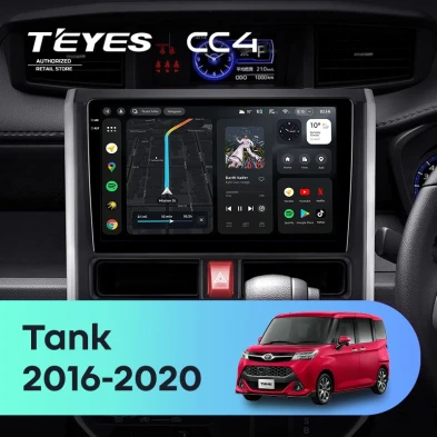 Штатная магнитола Teyes CC4 8/128 Toyota Tank (2016-2020) Правый руль